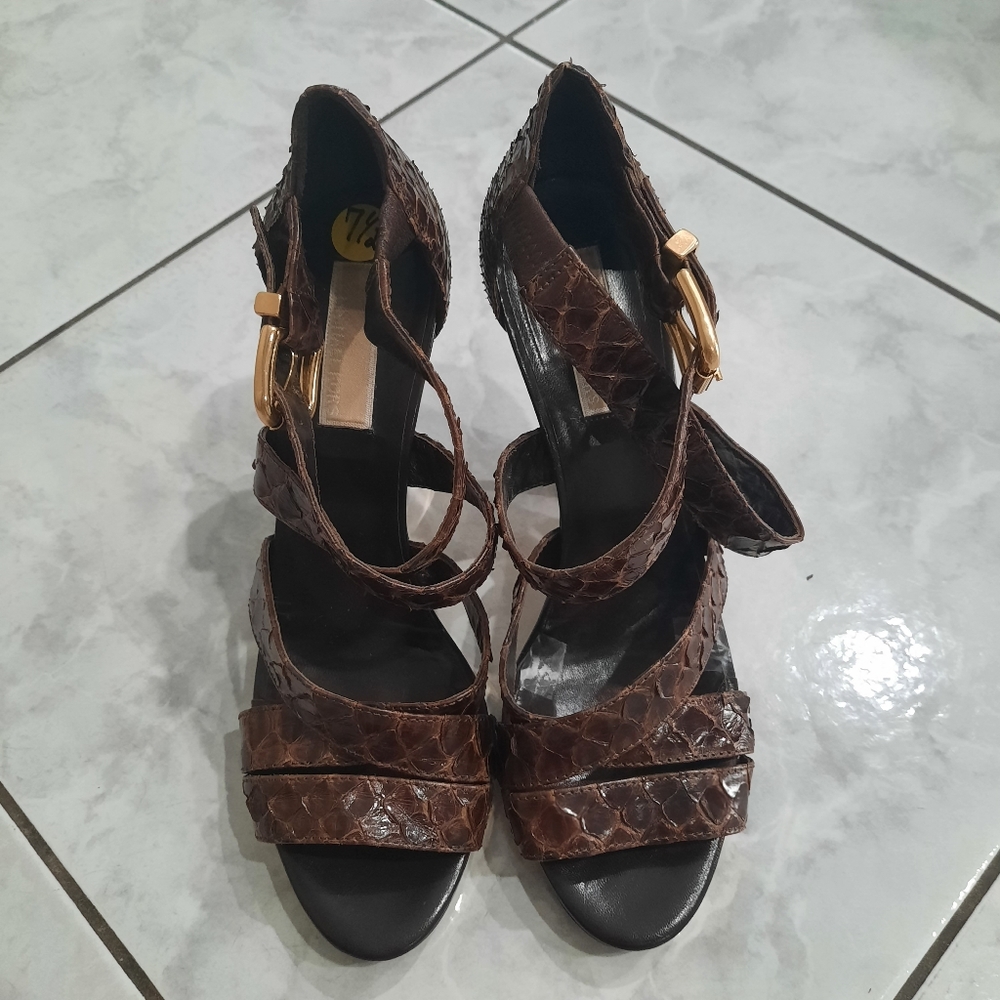 Michael Kors snakeskin sandals‎  heel